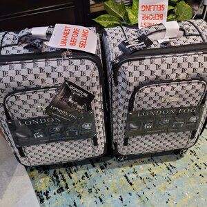 COPY - LONDON FOG UNDER SEAT & CARRY ON TRAVEL LUGGAGE 16” & 21" - 2 BAGS